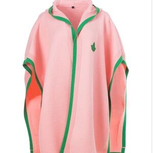 Alpha Kappa Alpha (AKA) Ivy Leaf Color Block Knit Cape
